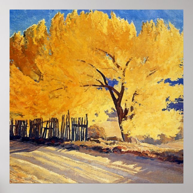 ”October Gold” av Maynard Dixon Poster (Framsidan)