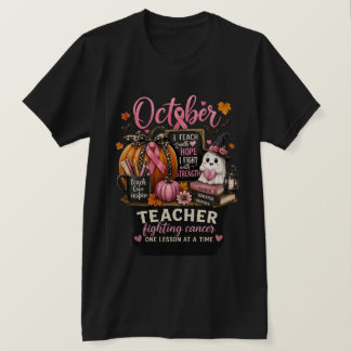 October Teacher Strong™ | Bröstcancermedvetenhet T Shirt