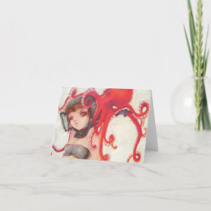 Octogirl Notecard Kort