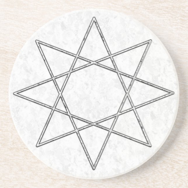 Octogram i Marble Underlägg (Framsidan)