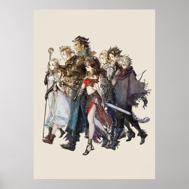 Octopath Traveler® Travelers Poster (Framsidan)
