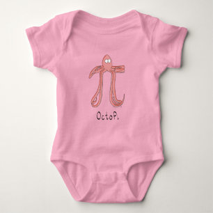 Octopi Cute Math Pi Day Baby Bodykosti T Shirt