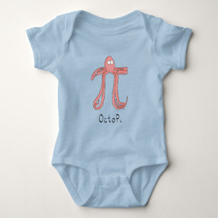 Octopi Cute Math Pi Day Baby Bodykosti T Shirt