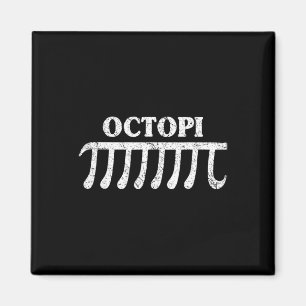 Octopi Funny Pi Gift för Pi Day Math Älskare Magnet