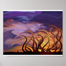 Octopi i himlar poster