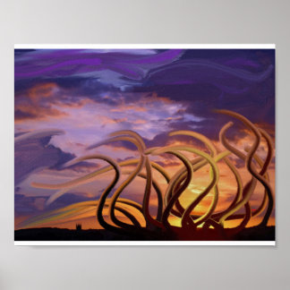 Octopi i himlar poster