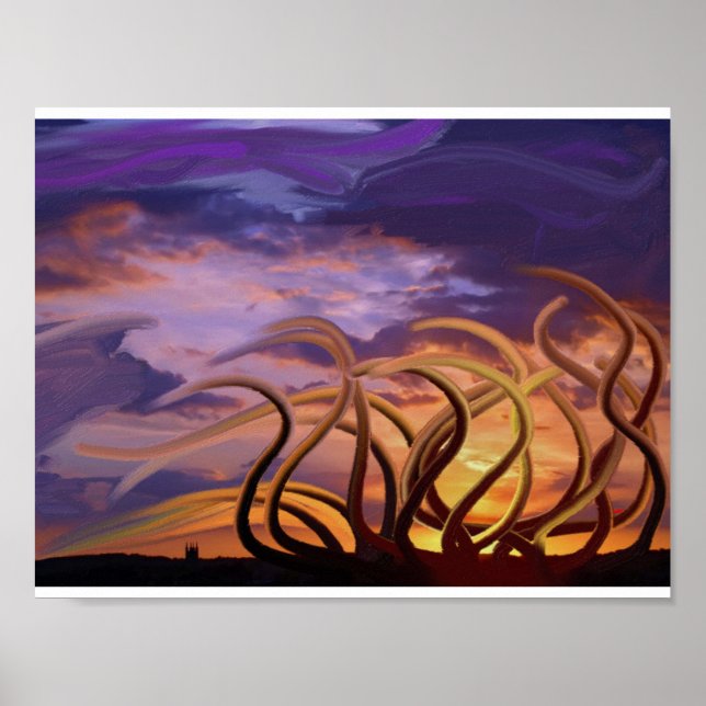 Octopi i himlar poster (Framsidan)