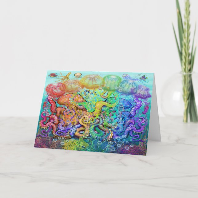 Octopi-kort Kort (Framsida)