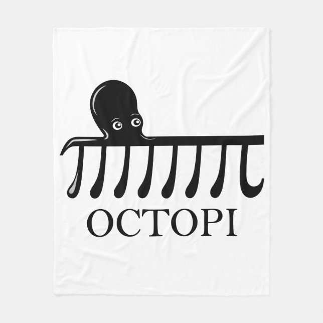 Octopi - Lättbuk (I) Fleecefilt (Framsidan)