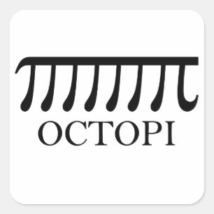 Octopi - Lättbuk (I) Fyrkantigt Klistermärke