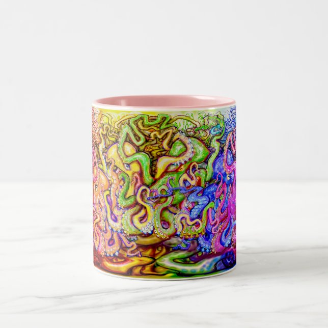 Octopi Two-Tone Coffee Mugg (Center)