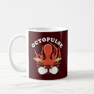 Octopulse Octopus Drummer Kaffemugg