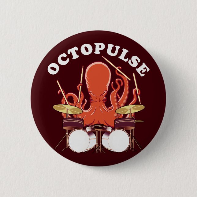 Octopulse | Octopus Drummer Knapp (Framsida)