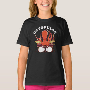 Octopulse Octopus Drummer T Shirt