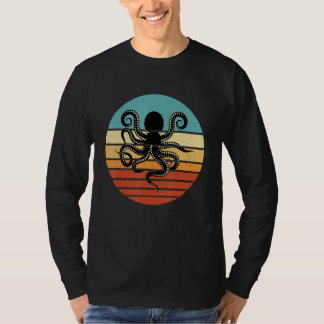 Octopus  70 s 80 s Retro Vintage Sea Animal T Shirt
