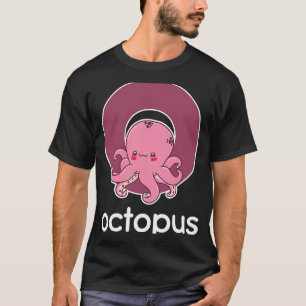 Octopus Alphabet Tentacle Squid Fishing T Shirt