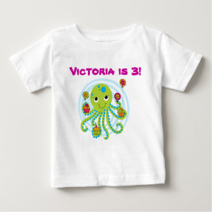 Octopus Anpassade Birthday T-shirt