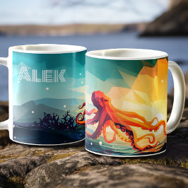 Octopus - Anpassningsbar intelligent - Personlig Kaffemugg