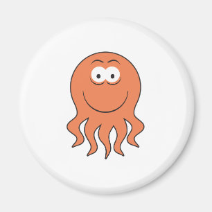Octopus Ansikte Magnet