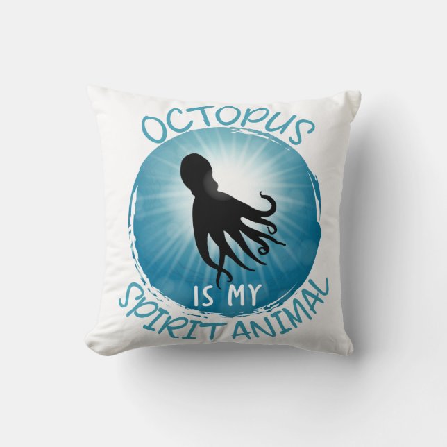 Octopus är mitt andliga djur kudde (Framsida)