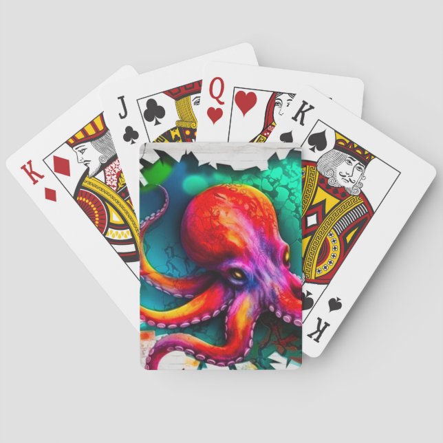 Octopus Art Casinokort (Baksidan)