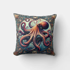 Octopus Art Deco Kudde