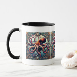 Octopus Art Deco Mugg