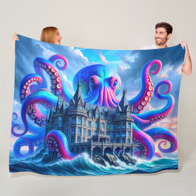 Octopus Art Fleecefilt (På plats)