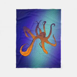Octopus Art Fleecefilt