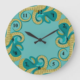 Octopus Art Stor Klocka