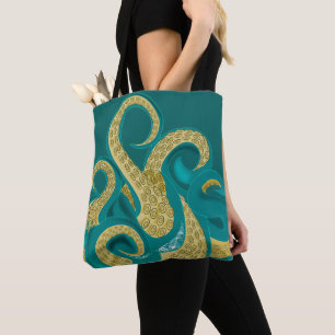 Octopus Art Tygkasse