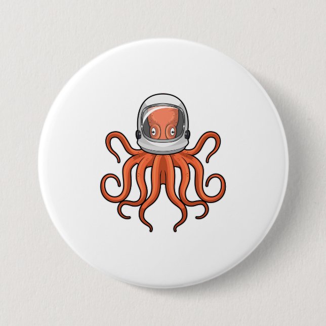 Octopus as Astronaut Knapp (Framsida)