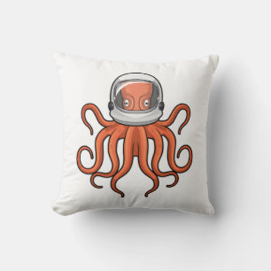 Octopus as Astronaut Kudde