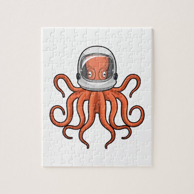 Octopus as Astronaut Pussel (Vertikal)