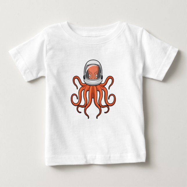 Octopus as Astronaut T Shirt (Framsida)