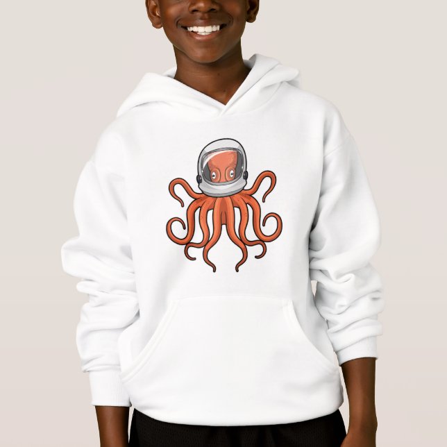 Octopus as Astronaut T Shirt (Framsida)