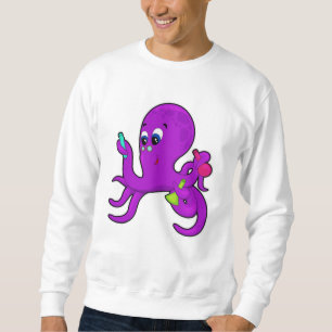 Octopus as Teacher med laboratorieutrustning Lång Ärmad Tröja