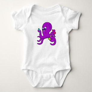 Octopus as Teacher med laboratorieutrustning T Shirt