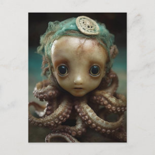 Octopus Assemblage Doll Vykort