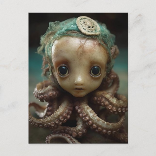Octopus Assemblage Doll Vykort (Framsida)