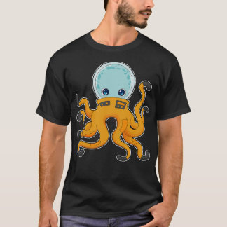 Octopus Astronaut Space T Shirt