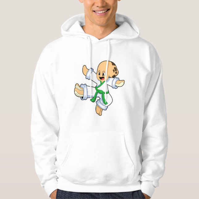 Octopus at Martial arts Karate Hoodie (Framsida)