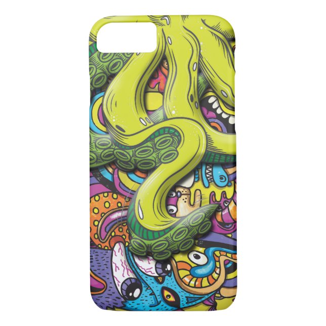 Octopus Attack Case-Mate iPhone Skal (Baksida)