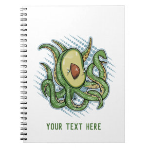 Octopus Avocado Anteckningsbok
