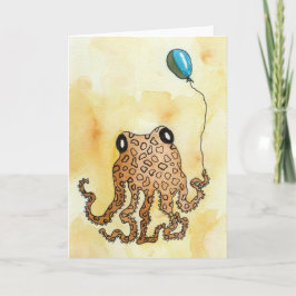 Octopus & Balloon Kort