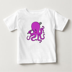 Octopus Baseball Baseball fladdermus T Shirt
