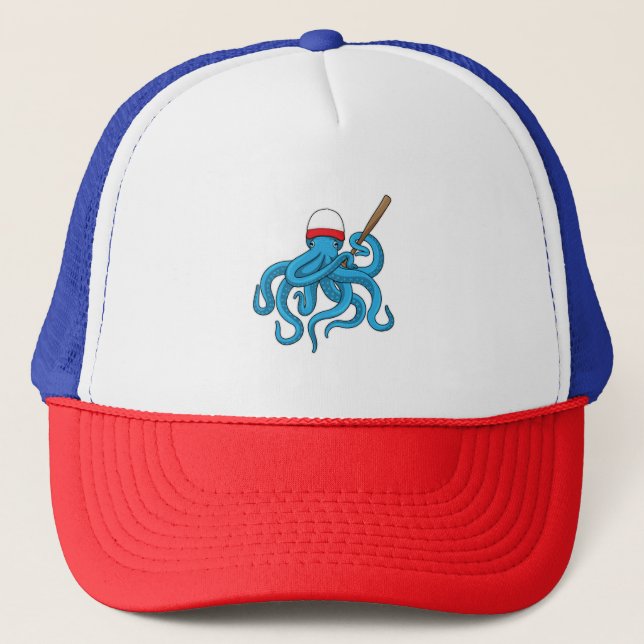Octopus Baseball fladdermus Baseball Keps (Framsida)