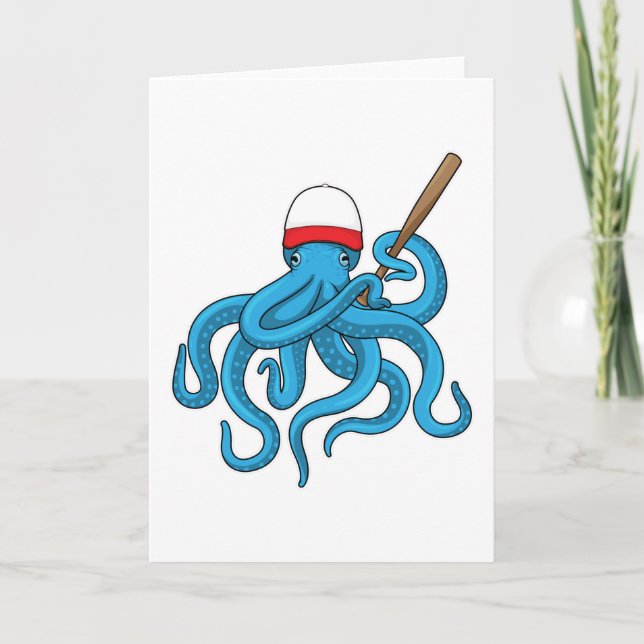 Octopus Baseball fladdermus Baseball Kort (Framsida)