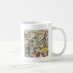 Octopus Beach Antique Coastal Steampunk Kaffemugg
