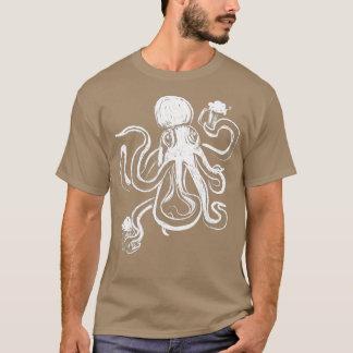 Octopus Beer Mugg Stein Dress Kraken Art Oktoberfe T Shirt